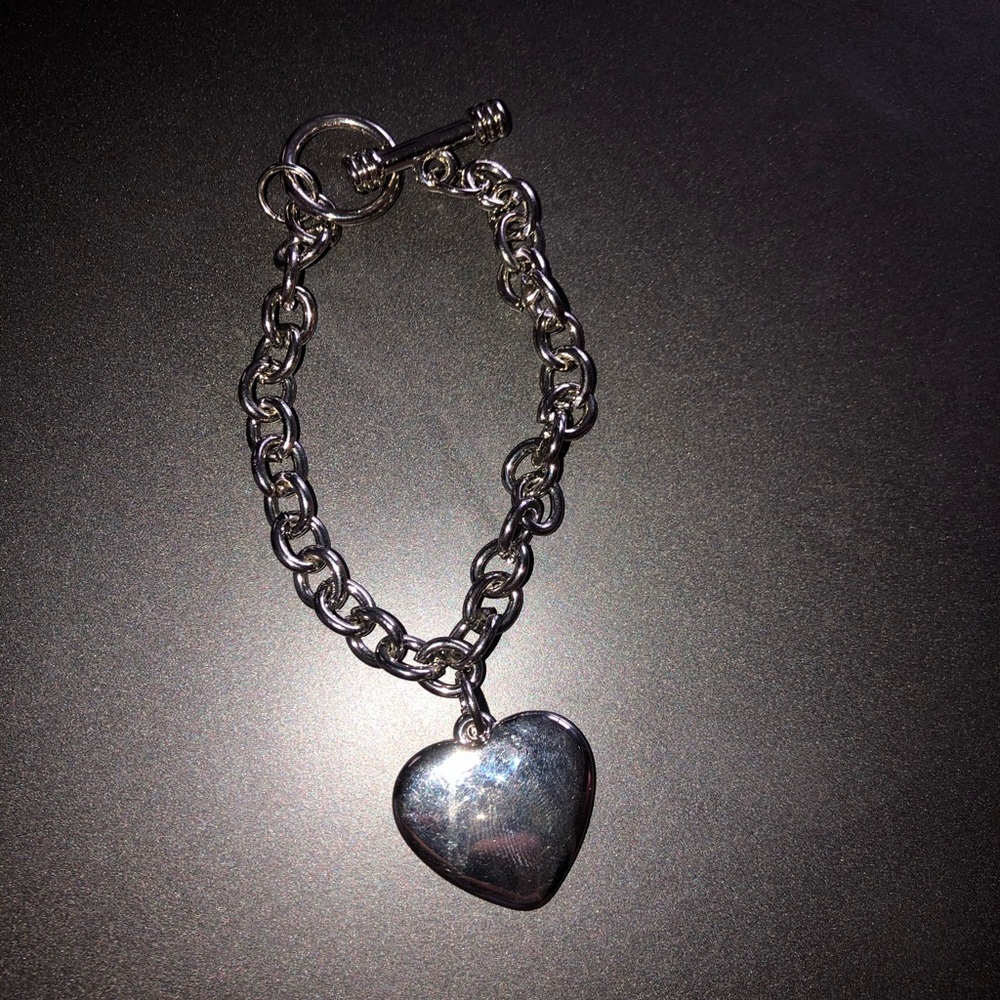 Silver Heart Braclet
